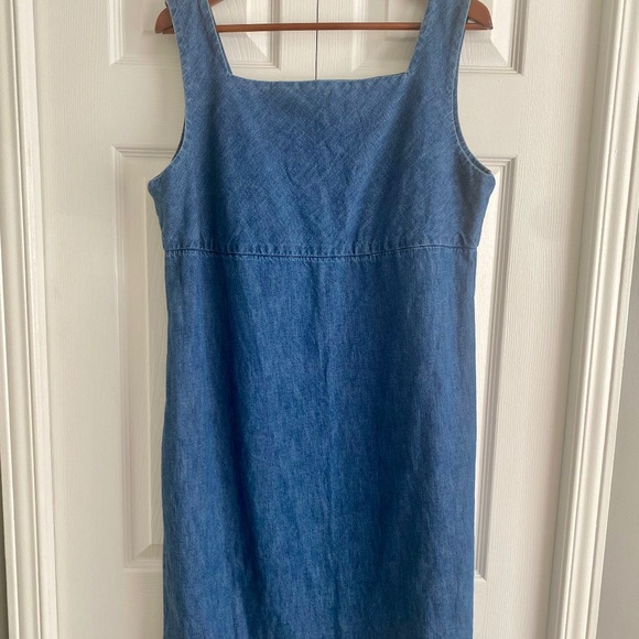 Lands End Denim Jumper Dress - Picture 2 of 4